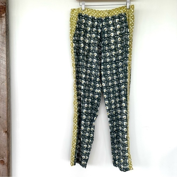 Roberta Roller Rabbit Green and Yellow Straight Leg Pants - Picture 3 of 16